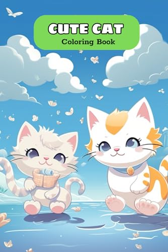 Cat Coloring Book for Teens: Cute and Adorable Cartoon Cats and Kittens von Independently published